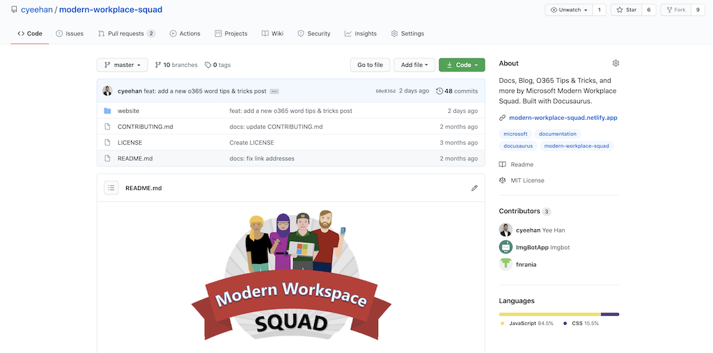 MWS Website Git Repository